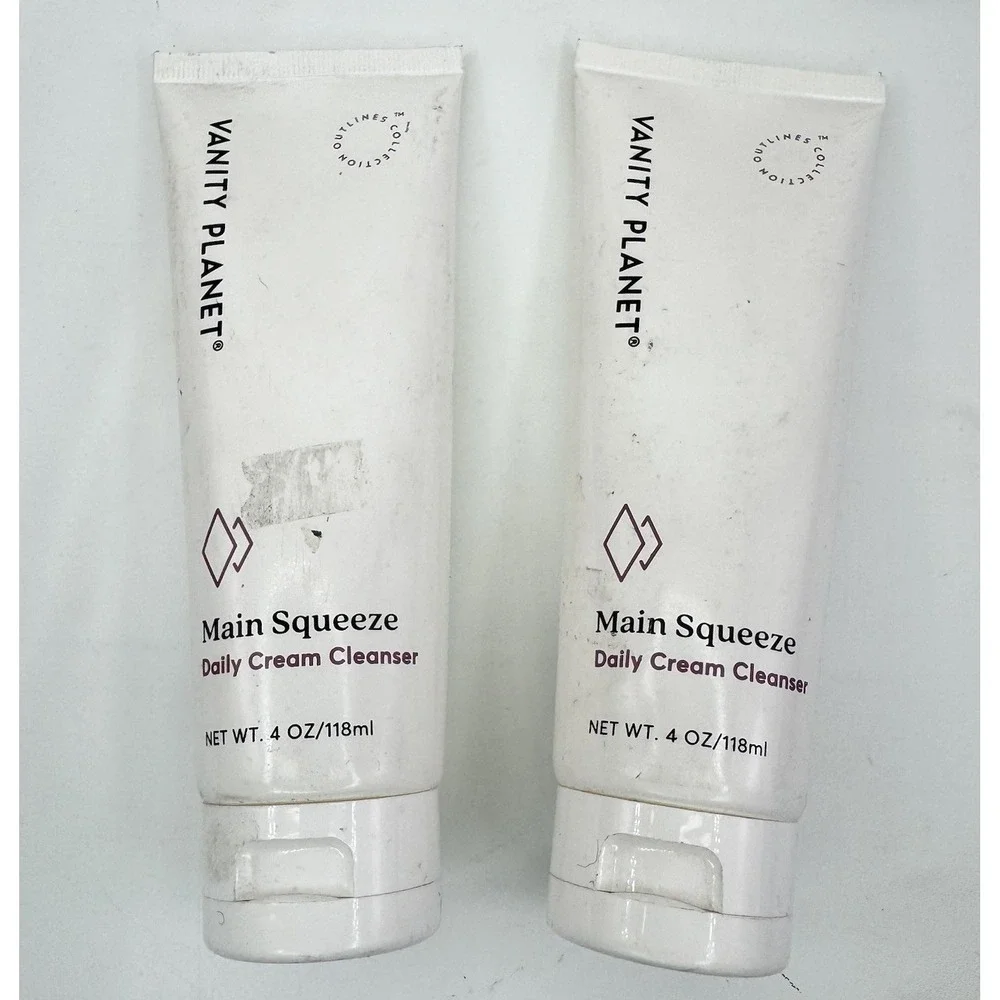 5 X Vanity Planet Main Squeeze Cleanser 4oz Lot 5 Daily Cream Face Wash NOS USA